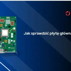 Ilustracja płyty głównej z napisem "Jak sprawdzić płytę główną?".
