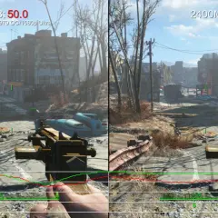 Porównanie wydajności Fallout 4: 1600MHz DDR3 vs 2400MHz DDR3. Test na i5 4690K/GTX 970 OC/1080p Ultra.