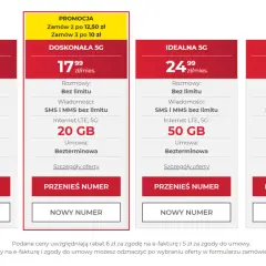 T-Mobile abonament za 25 zł to oferta Idealna 5G z 50 GB internetu. Dostępne też inne pakiety.