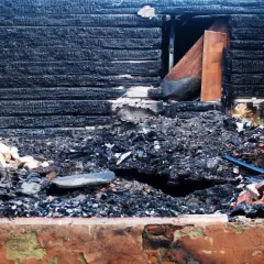 Verkohltes Holz, Ziegel und Schutt: Das ist, was muss nach Brand entsorgt werden.