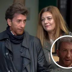 Pablo Motos con su pareja, Laura Llopis, y un primer plano del presentador. Se rumorea que Pablo Motos hijos pronto podrían llegar.