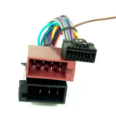 Kostka ISO schemat podłączenia radia samochodowego Pioneer. Zestaw przewodów do instalacji audio.