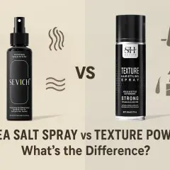 Dos sprays para el pelo: uno de sal marina para un look playero y otro texturizante para dar volumen y fijación.