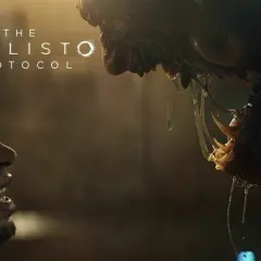 Przerażający potwór z The Callisto Protocol zbliża się do przerażonego człowieka. Poradnik do gry pomoże Ci przetrwać.