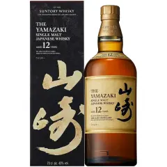 Bouteille et boîte de Yamazaki 12 ans, un whisky japonais single malt. Avis sur ce whisky Koma Fuji Gold.