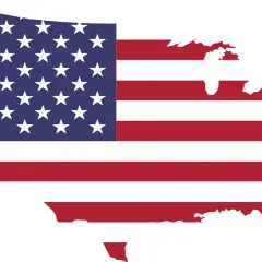 Mapa USA w barwach flagi. Czy to symbol ograniczenia alkoholu w USA?