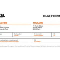 Relevé d'identité bancaire Nickel. La domiciliation bancaire, c'est quoi ? Voici les informations pour le compte de Mr Martin Dubois.