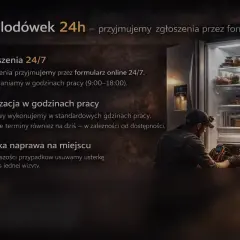 Serwis lodówek 24h naprawi Twoją lodówkę, gdy głośno chodzi. Zgłoszenia online, szybka naprawa na miejscu.