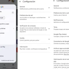 Menu Ustawienia w Google Play. Zobacz, jak zmienić kraj w Google Play, aby dostosować ofertę aplikacji.