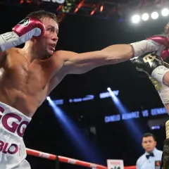 Gennady Golovkin lands a powerful punch, the most important punch in boxing, against Canelo Alvarez in a thrilling fight.