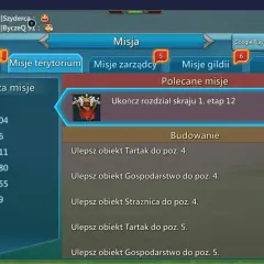 Lords Mobile poradnik: nagrody za misje, polecane zadania budowlane i ukończenie rozdziału skraju.