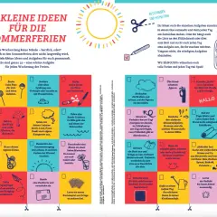 Ferienprogramm Grundschule Ideen: 32 kleine Ideen für die Sommerferien zum Ausschneiden und Mitmachen.