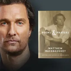 Matthew McConaughey prezentuje swoją nową książkę "Poems & Prayers".