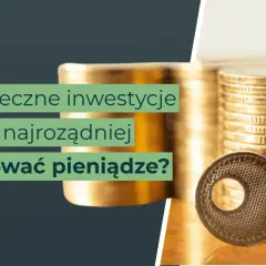 Klucz do bezpieczeństwa finansowego: gdzie najrozsądniej ulokować pieniądze? Stosy monet i klucz symbolizują mądre inwestycje.