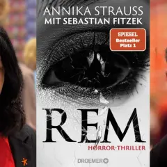 Annika Strauss und Sebastian Fitzek präsentieren ihr neues Buch "REM", einen Spiegel-Bestseller.