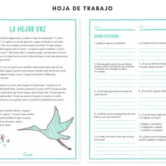 Hoja de trabajo para comprensión lectora 4 primaria. Fábula "La mejor voz" con preguntas para imprimir.