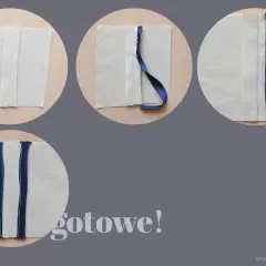 Instrukcja krok po kroku, jak zszyć rozpruty szew, dodając ozdobną lamówkę. Gotowe!