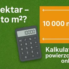 1 hektar to 10 000 m². Kalkulator powierzchni online pomoże Ci to obliczyć.