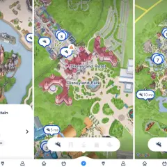 Mapy Disneyland Paris pokazują atrakcje, hotele i czasy oczekiwania. Planuj swoją wizytę w Disneylandzie!