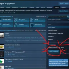 Strona poradników do People Playground. Kliknij "Utwórz poradnik", aby dowiedzieć się, jak napisać do supportu Steam.