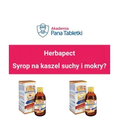 Dwa opakowania syropu Herbapect Junior na suchy i mokry kaszel. Idealny dla dzieci, łagodzi każdy rodzaj kaszlu.