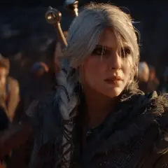 Ciri, gotowa do walki, z mieczem za plecami. Zapowiedź Wiedźmin 4.