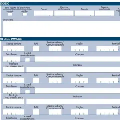 Dati per il preliminare acquisto casa: dettagli immobili, indirizzi, codici catastali e dati per la compravendita.