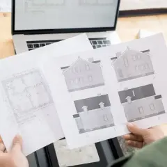 Rysunki architektoniczne domu, plany i wizualizacje fasad. Przygotowanie do zgłoszenia budowy.