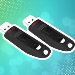 Zwei schwarze SanDisk USB 3.0 Sticks. Der eine usb-stick wird erkannt aber nicht angezeigt, was frustrierend ist.