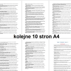 Przykłady pisania dziennika, listy zadań i celów edukacyjnych na kolejnych stronach A4.