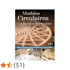 Modèles circulaires à la scie à chantourner : des motifs en bois pour dessous de plat, sous-verre, art mural.