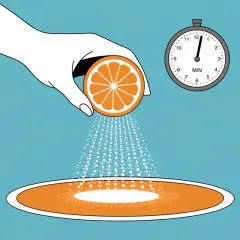 Maintenant, découvrez comment enlever les taches orange dans la douche avec cette méthode simple et rapide. Une tranche d'orange et un minuteur suffisent !