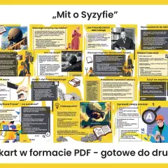 Mit o Syzyfie: motywy niekończącej się pracy, buntu przeciw bogom i ludzkiej wytrwałości.