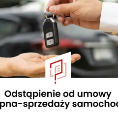 Przekazanie kluczyków do samochodu, symbolizujące odstąpienie od umowy kupna-sprzedaży.