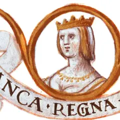 Ilustracja królowej Blanki, która wyjaśnia, dlaczego św. Blanka została świętą.