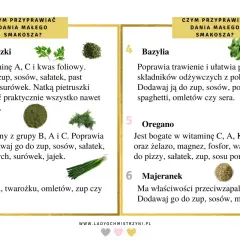Jakie przyprawy dla niemowlaka? Natka pietruszki, koperek, bazylia, oregano, majeranek – zdrowe dodatki do dań malucha.
