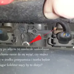 Naprawa przepustnicy w Oplu z błędem DTC P0500. Czy po zdjęciu zawleczki ramie da się wyjąć, czy rozleci się w środku?