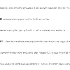 Oznaczenie zmywarki na projekcie: ikony programów Eco, Auto, Garnki, Godzinny, Cichy, Favourite.