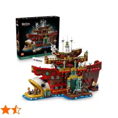 Das Lego Baratie ist ein detailreiches Schiff mit vielen Figuren, das zum Spielen und Ausstellen einlädt.