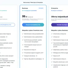 Porównanie planów cenowych: Freemium, Business i Enterprise. Dowiedz się, baselinker co to za narzędzie do e-commerce.