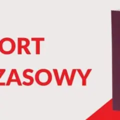 Czerwony paszport tymczasowy Rzeczypospolitej Polskiej z orłem i napisem "PASZPORT TYMCZASOWY TEMPORARY PASSPORT" na białym tle.
