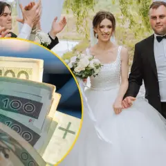 Para młoda idzie do ołtarza, a w tle widać stos banknotów. Czy wesele się zwraca?
