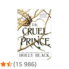 Okładka książki "The Cruel Prince" z koroną i gałęziami.