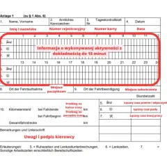 Jak wypełnić tacho bus, aby uniknąć problemów z kontrolą?