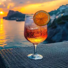 Orzeźwiający Crodino, co to jest? Ten aperitif idealnie pasuje do zachodu słońca nad morzem.
