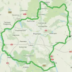 Zielona trasa rowerowa tworzy pierścień dookoła Poznania, okrążając miasto i jego okolice, w tym Tarnowo Podgórne, Swarzędz i Luboń.