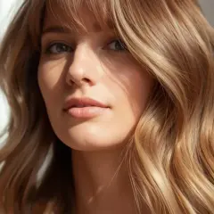Frech frisuren mittellang stufig fransig: Ein strahlendes Lächeln und ein Hauch von Sonnenschein auf den welligen Haaren.