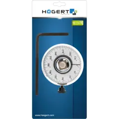 Kątomierz do dokręcania śrub Högert Technik. Precyzyjne narzędzie do pomiaru kąta obrotu śruby, zakres 60-73mm.