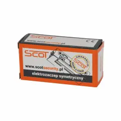 Opakowanie elektrozaczepu SCOT. Czy to model z pamięcią czy bez, trudno stwierdzić po pudełku.