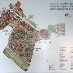 Plan du Mont Palatin : combien de temps pour visiter ? Ce plan interactif indique votre position et les différents sites à explorer.